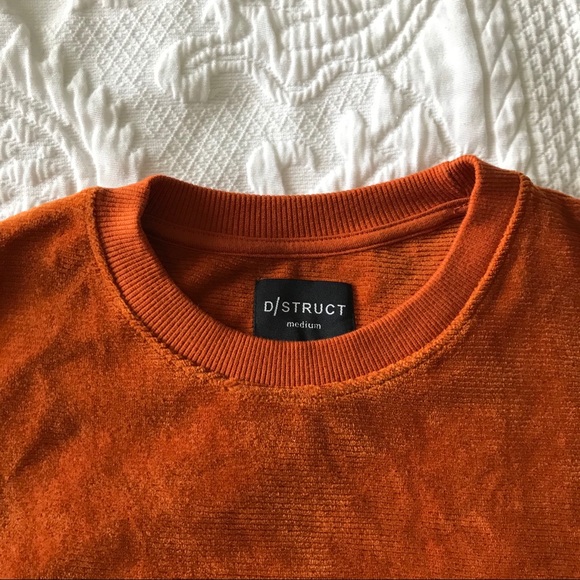 D/STRUCT orange corduroy crewneck - Picture 2 of 3
